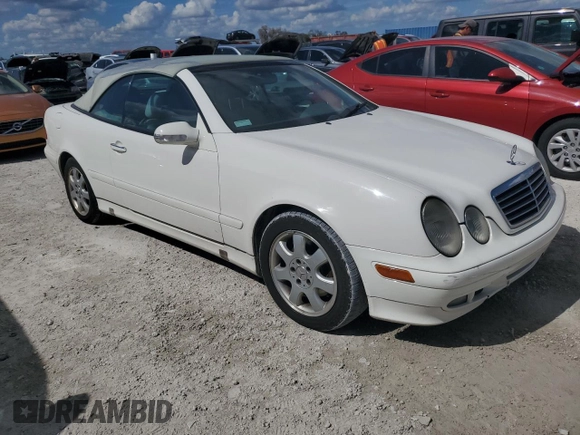 2003 Mercedes-Benz CLK-Class 3.2L with VIN WDBLK65G73T135929, listed as a Copart auction lot 76175704 with 114,677 mi miles and Salvage Title. Bid and sale history available at carsss.com. Image 4.