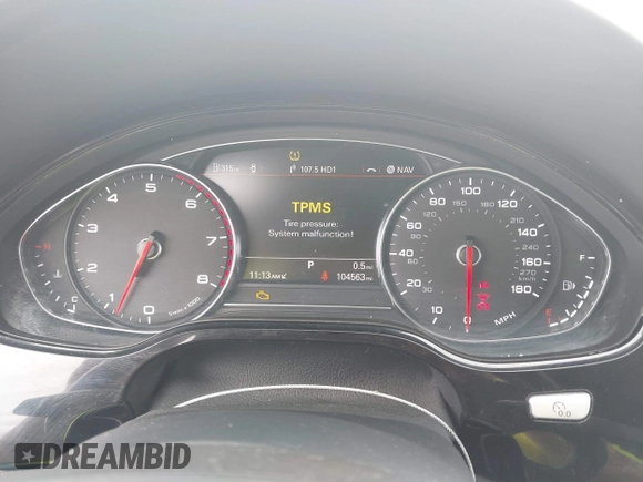 2016 Audi A8 L 4.0T Sport with VIN WAU43AFD3GN020763, listed as a IAAI auction lot 41951858 with 104,563 mi miles. Bid and sale history available at carsss.com. Image 7.