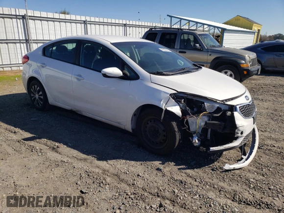 2016 Kia Forte LX with VIN KNAFK4A60G5614913, listed as a Copart auction lot 47882165 with 85,573 mi miles and Salvage Title. Bid and sale history available at carsss.com. Image 4.