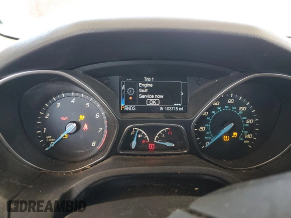 2014 Ford Focus Titanium with VIN 1FADP3N29EL320163, listed as a Copart auction lot 50208655 with 103,715 mi miles and Salvage title. Bid and sale history available at DreamBid. Image 9.