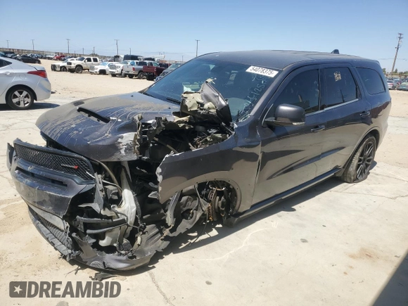 2018 Dodge Durango R/T z VIN 1C4SDHCT3JC370022, wystawiony jako Copart lot #54078375 z przebiegiem 96 332 mil mil oraz Szkoda całkowita • Salvage title. Historia ofert i sprzedaży dostępna na DreamBid. Obrazek 1.