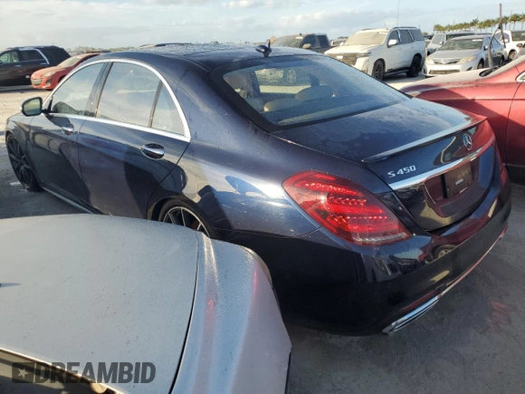 2020 Mercedes-Benz S-Class S 450 with VIN WDDUG6GB5LA508105, listed as a Copart auction lot 74982604 with 0 mi miles and Salvage Title. Bid and sale history available at carsss.com. Image 2.