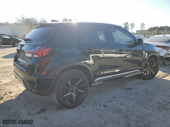 2022 Mitsubishi Outlander Sport ES with VIN JA4APUAU4NU016821, listed as a Copart auction lot 85486764 with 33,110 mi miles and Salvage Title. Bid and sale history available at carsss.com. Image 3.