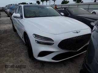 2024 Genesis G70 Sport Advanced with VIN KMTG54SE4RU139233, listed as a Copart auction lot 76180664 with 14,821 mi miles and Non Repairable. Bid and sale history available at carsss.com. Image 5.