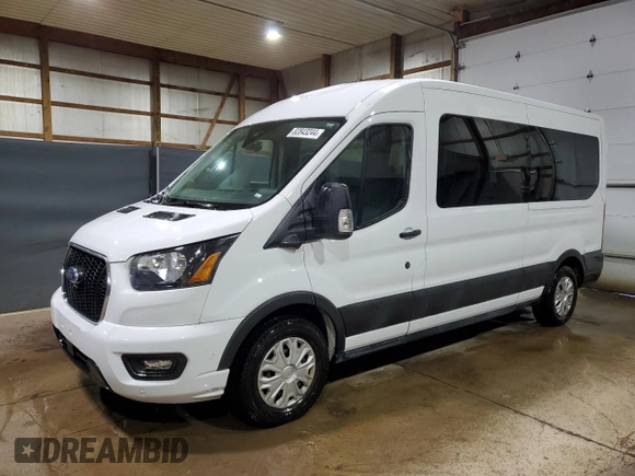 2023 Ford Transit Passenger XL with VIN 1FBAX2C85PKA93789, listed as a Copart auction lot 82843244 with 57,956 mi miles and Clean Title. Bid and sale history available at DreamBid. Image 1.