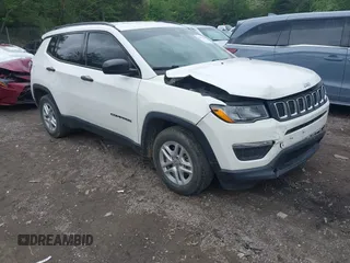 2018 Jeep Compass Sport with VIN 3C4NJCAB4JT250799, listed as a IAAI auction lot 42092922 with 91,073 mi miles and . Bid and sale history available at DreamBid. Image 1.