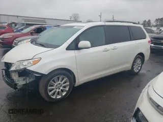 2011 Toyota Sienna XLE with VIN 5TDDK3DC8BS028341, listed as a Copart auction lot 51508345 with 178,411 mi miles and Salvage Title. Bid and sale history available at carsss.com. Image 1.