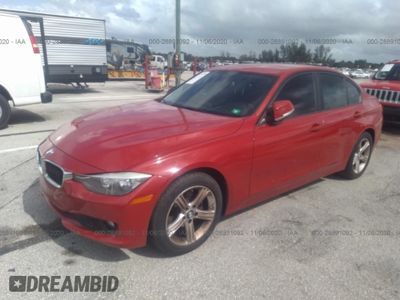 2015 BMW 3 Series 320i with VIN WBA3B1C55F5A05744, listed as a IAAI auction lot 41710150 with 72,317 mi miles. Bid and sale history available at carsss.com. Image 2.