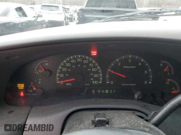 2000 Ford F-150 XL with VIN 1FTRX17W5YNA58235, listed as a Copart auction lot 84026504 with 0 mi miles and Salvage Title. Bid and sale history available at carsss.com. Image 9.