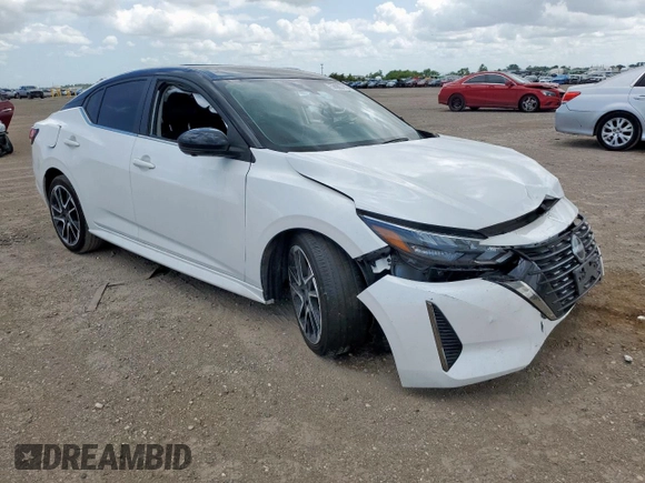 2024 Nissan Sentra SR with VIN 3N1AB8DVXRY372888, listed as a Copart auction lot 59983715 with 17,767 mi miles and Salvage title. Bid and sale history available at DreamBid. Image 4.
