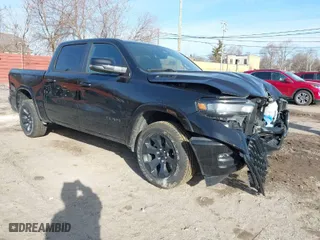 2025 Ram 1500 Big Horn with VIN 1C6RRFFGXSN589916, listed as a IAAI auction lot 41740864 with 14,052 mi miles. Bid and sale history available at carsss.com. Image 1.