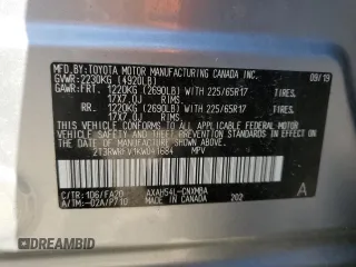 2019 Toyota RAV4 Hybrid XLE with VIN 2T3RWRFV1KW041684, listed as a Copart auction lot 48708995 with 80,181 mi miles and Salvage Title. Bid and sale history available at carsss.com. Image 13.