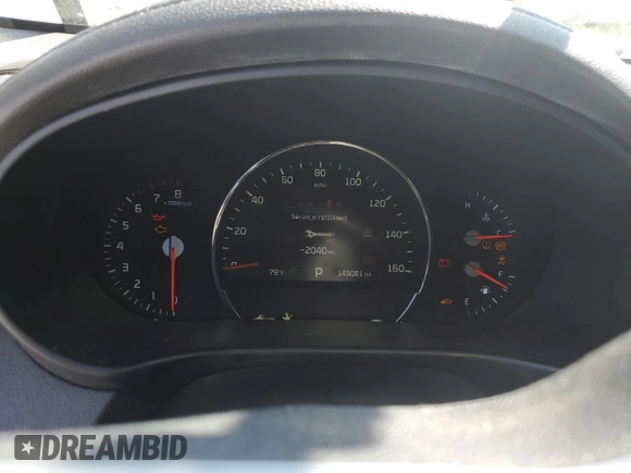 2018 Kia Sorento EX z VIN 5XYPH4A52JG419049, wystawiony jako Copart lot #55470755 z przebiegiem 145 081 mil mil oraz Szkoda całkowita • Salvage title. Historia ofert i sprzedaży dostępna na DreamBid. Obrazek 9.