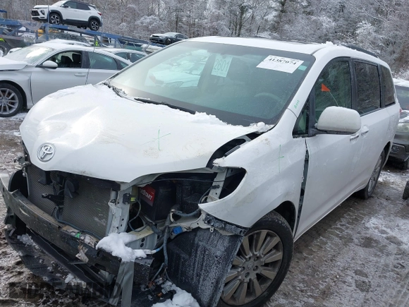 2012 Toyota Sienna XLE with VIN 5TDDK3DC3CS046182, listed as a IAAI auction lot 41387074 with 161,348 mi miles. Bid and sale history available at carsss.com. Image 2.
