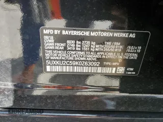 2019 BMW X6 xDrive35i with VIN 5UXKU2C59K0Z63092, listed as a Copart auction lot 72913844 with 62,189 mi miles and Salvage Title. Bid and sale history available at carsss.com. Image 13.