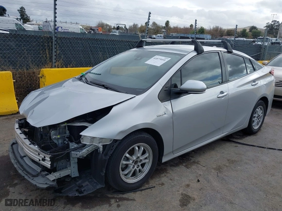 2019 Toyota Prius L Eco with VIN JTDKARFUXK3085578, listed as a IAAI auction lot 41073531 with 104,445 mi miles. Bid and sale history available at carsss.com. Image 18.