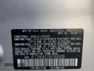 2009 Subaru Forester X Limited с VIN JF2SH64639H768509, выставлен на аукционе Copart как лот 55351545 с пробегом 123 056 миль миль и Списание • Salvage title. История ставок и продаж доступна на DreamBid. Изображение 13.