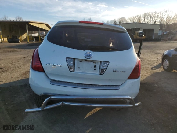 2006 Nissan Murano SE with VIN JN8AZ08W26W532377, listed as a Copart auction lot 82474824 with 0 mi miles and Non Repairable. Bid and sale history available at carsss.com. Image 6.