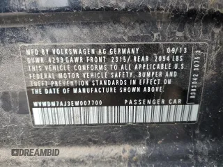 2014 Volkswagen Golf TDI w/Sunroof & Nav z VIN WVWDM7AJ3EW007700, wystawiony jako Copart lot #79607154 z przebiegiem Nie podano mil oraz Szkoda całkowita • Salvage title. Historia ofert i sprzedaży dostępna na DreamBid. Obrazek 12.
