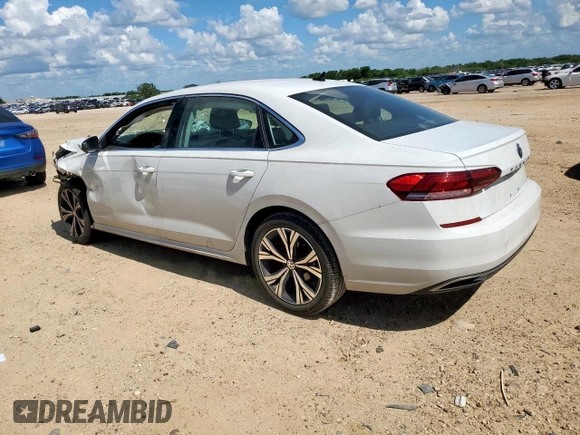 2021 Volkswagen Passat SE with VIN 1VWSA7A34MC014427, listed as a Copart auction lot 61854015 with 74,563 mi miles and Salvage title. Bid and sale history available at DreamBid. Image 2.