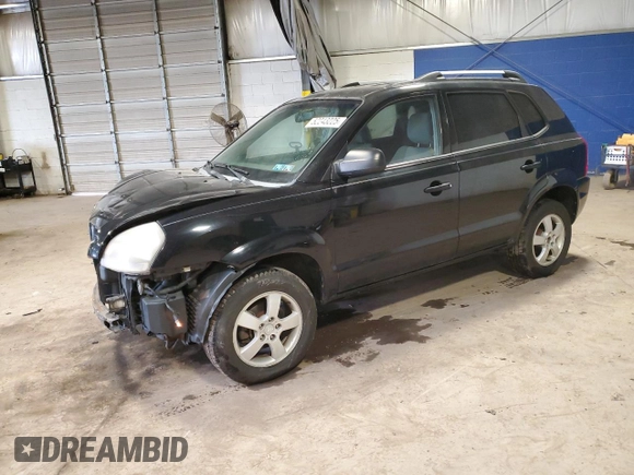 2007 Hyundai Tucson GLS with VIN KM8JM12B67U653377, listed as a Copart auction lot 52243225 with 203,440 mi miles and Salvage Title. Bid and sale history available at carsss.com. Image 1.