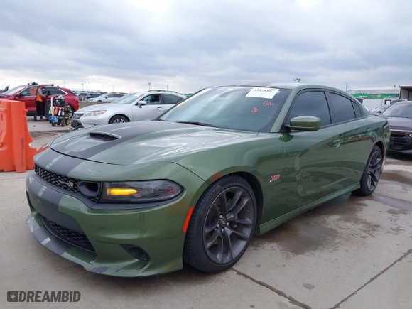 2020 Dodge Charger Scat Pack with VIN 2C3CDXGJ9LH237776, listed as a IAAI auction lot 41128897 with 50,699 mi miles. Bid and sale history available at carsss.com. Image 2.