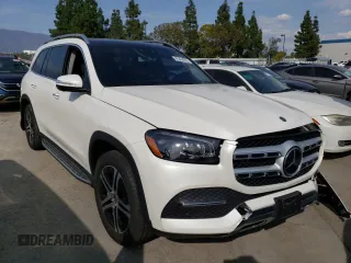 2020 Mercedes-Benz GLS with VIN 4JGFF5KE4LA108565, listed as a Copart auction lot 45394653 with 21,096 mi miles. Bid and sale history available at carsss.com. Image 4.