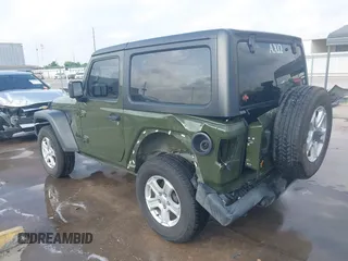 2021 Jeep Wrangler Sport with VIN 1C4GJXAN5MW852653, listed as a IAAI auction lot 42073214 with 53,834 mi miles and . Bid and sale history available at DreamBid. Image 3.