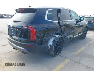 2022 Kia Telluride SX with VIN 5XYP54HC8NG318696, listed as a IAAI auction lot 41609437 with 38,263 mi miles and . Bid and sale history available at DreamBid. Image 4.