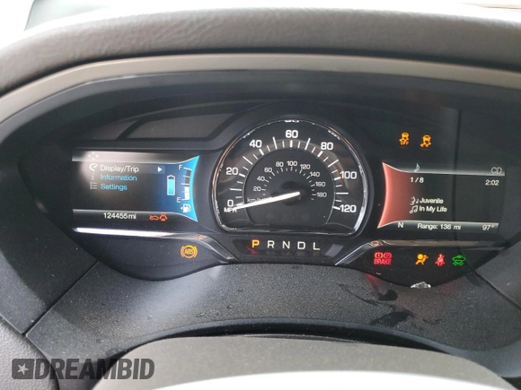 2017 Lincoln MKZ Hybrid Select with VIN 3LN6L5LU2HR629781, listed as a Copart auction lot 56787795 with 124,455 mi miles and Salvage title. Bid and sale history available at DreamBid. Image 9.