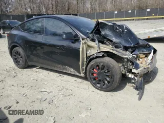 2022 Tesla Model Y Long Range with VIN 7SAYGDEE6NA007215, listed as a Copart auction lot 49749135 with 38,208 mi miles and Salvage Title. Bid and sale history available at carsss.com. Image 4.
