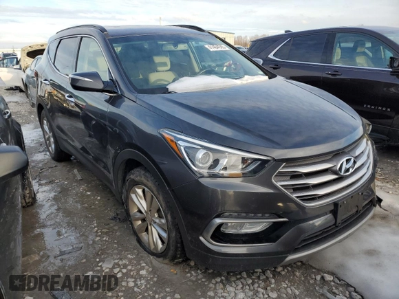 2017 Hyundai Santa Fe Sport 2.0T with VIN 5XYZU4LAXHG482036, listed as a Copart auction lot 41464085 with 85,193 mi miles and Salvage Title. Bid and sale history available at carsss.com. Image 4.