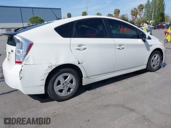 2010 Toyota Prius II with VIN JTDKN3DU2A0230102, listed as a IAAI auction lot 42086705 with 377,817 mi miles. Bid and sale history available at carsss.com. Image 4.