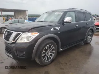 2020 Nissan Armada SL with VIN JN8AY2NC2L9618260, listed as a Copart auction lot 57082664 with 110,695 mi miles and Clean Title. Bid and sale history available at carsss.com. Image 1.