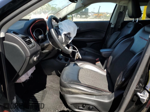 2018 Jeep Compass Trailhawk with VIN 3C4NJDDB6JT231480, listed as a Copart auction lot 56474865 with 61,051 mi miles and Salvage title. Bid and sale history available at DreamBid. Image 7.