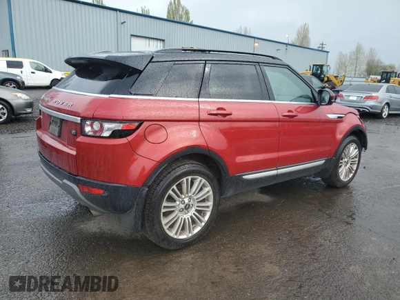 2013 Land Rover Range Rover Evoque Prestige Premium with VIN SALVV2BG1DH767496, listed as a Copart auction lot 52188645 with 101,648 mi miles and Salvage title. Bid and sale history available at DreamBid. Image 3.