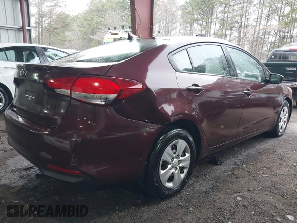 2018 Kia Forte LX with VIN 3KPFK4A79JE258999, listed as a IAAI auction lot 41769396 with 86,597 mi miles. Bid and sale history available at carsss.com. Image 6.
