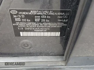 2020 Hyundai Sonata SEL z VIN 5NPEF4JA9LH031676, wystawiony jako Copart lot #53387655 z przebiegiem 61 796 mil mil oraz Szkoda całkowita • Salvage title. Historia ofert i sprzedaży dostępna na DreamBid. Obrazek 13.