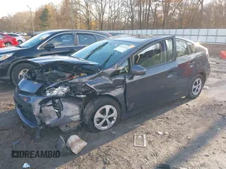 2015 Toyota Prius Four with VIN JTDKN3DU7F1984792, listed as a IAAI auction lot 41132250 with 1 mi miles. Bid and sale history available at carsss.com. Image 2.
