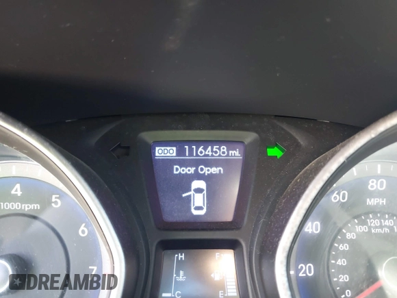 2013 Hyundai Elantra GT with VIN KMHD35LE4DU078269, listed as a IAAI auction lot 41811795 with 116,458 mi miles. Bid and sale history available at carsss.com. Image 15.