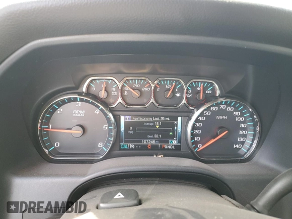 2017 Chevrolet Silverado 1500 LT with VIN 3GCPCREC1HG390899, listed as a Copart auction lot 51243975 with 107,246 mi miles and Salvage Title. Bid and sale history available at carsss.com. Image 9.