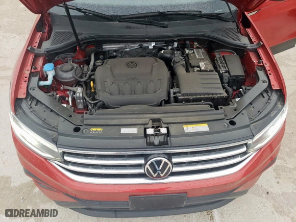 2023 Volkswagen Tiguan SE with VIN 3VV3B7AX0PM126251, listed as a Copart auction lot 51578535 with 6,956 mi miles and Salvage Title. Bid and sale history available at carsss.com. Image 12.