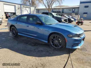 2022 Dodge Charger GT with VIN 2C3CDXMG6NH241201, listed as a Copart auction lot 46232215 with 50,365 mi miles and Salvage Title. Bid and sale history available at carsss.com. Image 4.