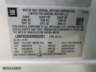 2017 Buick Envision Premium I with VIN LRBFXESXXHD092251, listed as a Copart auction lot 81632584 with 84,585 mi miles and Non Repairable. Bid and sale history available at carsss.com. Image 14.