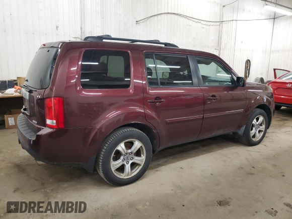 2012 Honda Pilot EX-L with VIN 5FNYF4H67CB045802, listed as a Copart auction lot 54498565 with 260,977 mi miles and Clean Title. Bid and sale history available at carsss.com. Image 3.
