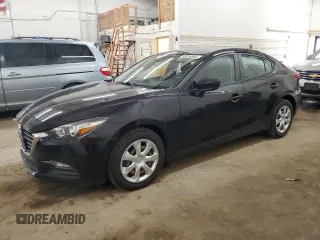 2018 Mazda 3 Sport with VIN 3MZBN1U74JM220440, listed as a Copart auction lot 52016995 with 43,577 mi miles and Salvage Title. Bid and sale history available at DreamBid. Image 1.