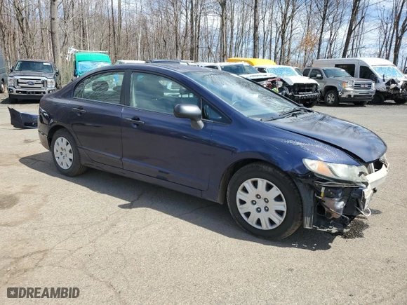 2010 Honda Civic Sdn DX-VP with VIN 2HGFA1F34AH535491, listed as a Copart auction lot 52815665 with 81,339 mi miles and Salvage Title. Bid and sale history available at carsss.com. Image 4.