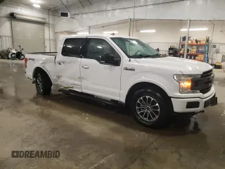 2020 Ford F-150 XL with VIN 1FTEW1EP7LKD90569, listed as a Copart auction lot 53040155 with 49,708 mi miles and Salvage Title. Bid and sale history available at DreamBid. Image 4.
