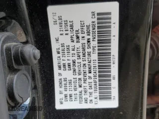 2012 Acura TL Technology z VIN 19UUA8F59CA036110, wystawiony jako Copart lot #54226225 z przebiegiem 125 151 mil mil oraz Szkoda całkowita • Salvage title. Historia ofert i sprzedaży dostępna na DreamBid. Obrazek 12.