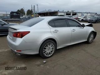 2013 Lexus GS 350 with VIN JTHCE1BL1D5002696, listed as a Copart auction lot 45963774 with 120,107 mi miles and Salvage Title. Bid and sale history available at carsss.com. Image 3.